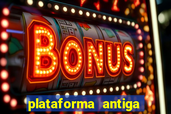 plataforma antiga de jogos